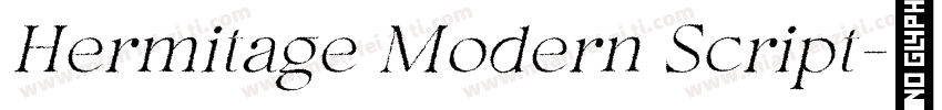 Hermitage Modern Script字体转换